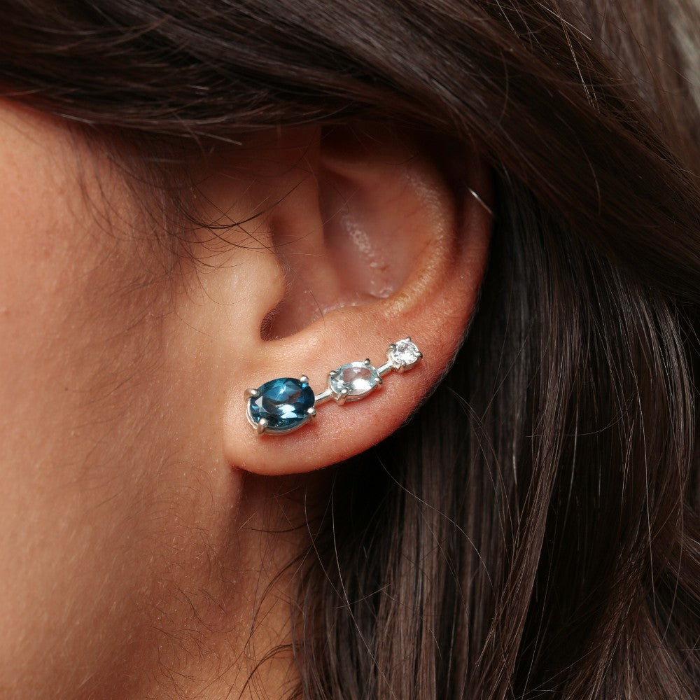 Brincos Haal EarCuff Babette - Prata 925