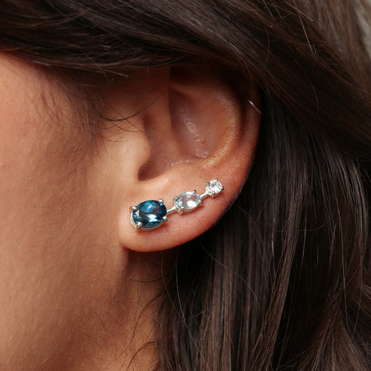 Brincos Haal EarCuff Babette - Prata 925