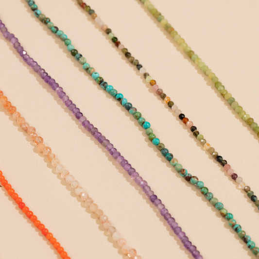 Pulseira Haal Fio de Pedras Naturais - Prata 925