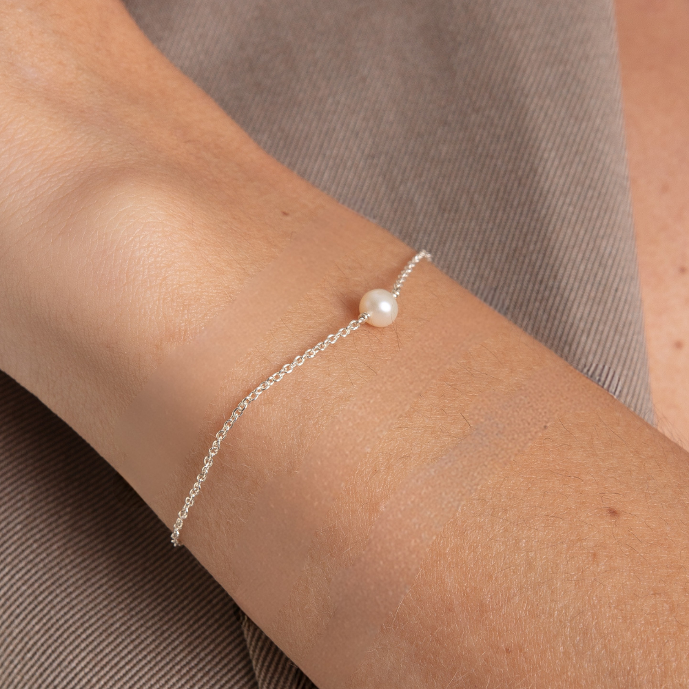 Pulseira Haal Pérola - Prata 925