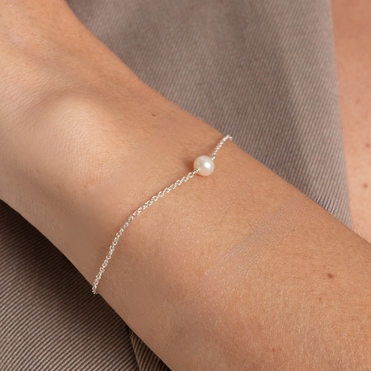 Pulseira Haal Pérola - Prata 925